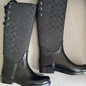 Coach tristee rainboot size cheap 8
